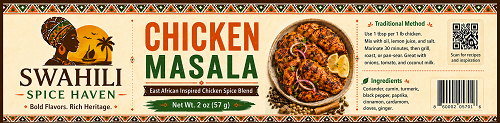 File:Swahili Spice Haven Chicken Masala Label.png